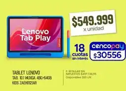 Supermercados Vea Lenovo - tab. 10.1 wuxga 48g-64gb kids zaeh0121ar oferta