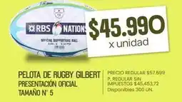 Supermercados Vea Pelota de rugby oferta