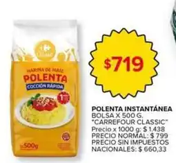 Carrefour Market Carrefour - polenta coccion rapida oferta