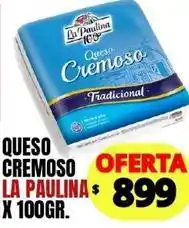 Supermercados Mariano Max La paulina - queso cremoso oferta