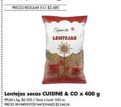 Disco Lentejas secas oferta