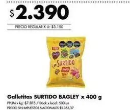 Disco Bagley - galletitas surtido oferta
