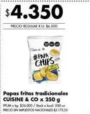 Disco Papas fritas tradicionales oferta
