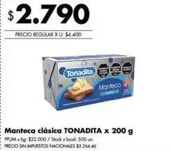 Disco Tonadita - manteca clásica oferta