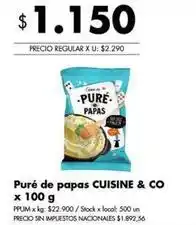 Disco Puré de papas oferta