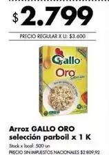 Disco Gallo oro - arroz parboil oferta