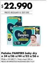 Disco Pampers - pañales baby-dry oferta