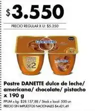 Disco Danette - postre oferta