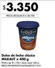 Disco Milkaut - dulce de leche clásico oferta