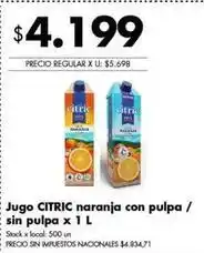 Disco Citric - jugo naranja con pulpa oferta