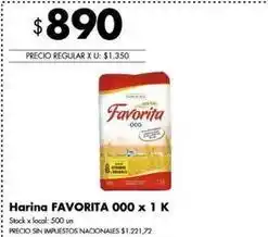Disco Favorita - harina 000 x 1 k oferta