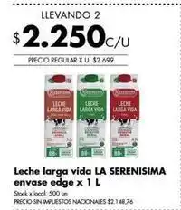 Disco Leche larga vida oferta