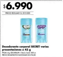 Disco Desodorante corporal oferta