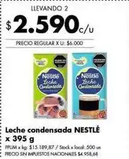 Disco Nestlé - leche condensada oferta