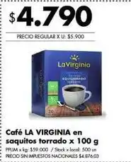 Disco La virginia - café en saquitos torrado oferta