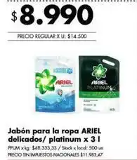 Disco Ariel - jabón para la ropa oferta