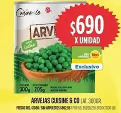 Supermercados Vea Cuisine - arvejas oferta