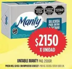 Supermercados Vea Manty - untable oferta