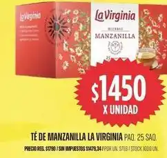 Supermercados Vea La virginia - té de manzanilla oferta