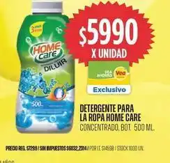Supermercados Vea Detergente para la ropa concentrado oferta