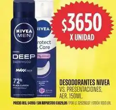 Supermercados Vea Nivea - desodorantes oferta