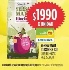 Supermercados Vea Cuisine - yerba mate hierb oferta