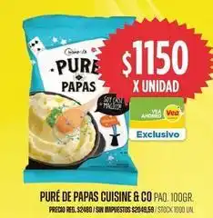 Supermercados Vea Pure papas oferta