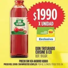 Supermercados Vea Don triturado cuisine & co bot oferta