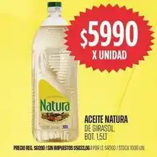 Supermercados Vea Natura - aceite de girasol oferta