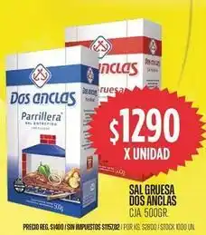 Supermercados Vea Dos anclas - parrillera sal entrefina oferta