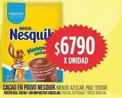 Supermercados Vea Nestlé - cacao en polvo menos azúcar oferta