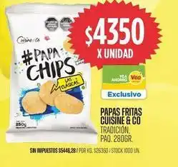 Supermercados Vea papachips oferta