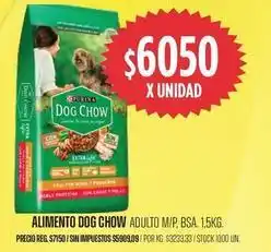 Supermercados Vea Dog chow - alimento adulto m/p, bsa oferta