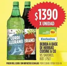 Supermercados Vea Bebida a base de hierbas oferta