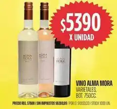 Supermercados Vea Alma mora - vino alma mora varietales oferta