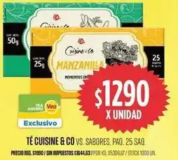 Supermercados Vea Cuisine - manzanilla oferta