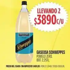Supermercados Vea Schweppes - gaseosa pomelo zero oferta