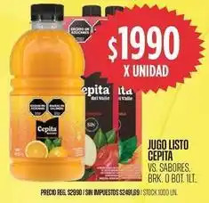 Supermercados Vea Cepita - jugo listo oferta