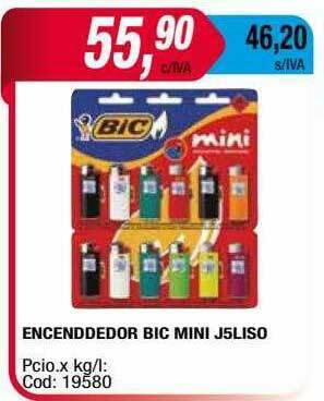 Maxiconsumo Encenddedor Bic Mini J5liso oferta