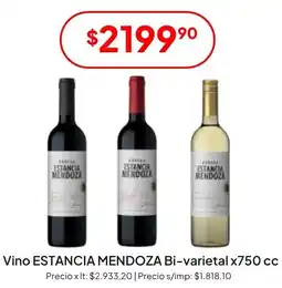 Hergo Estancia mendoza vino bi-varietal oferta
