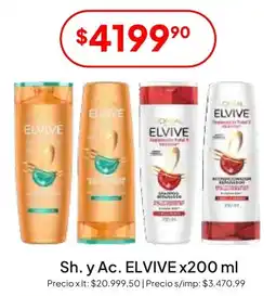 Hergo Elvive shampoo y acondicionador oferta