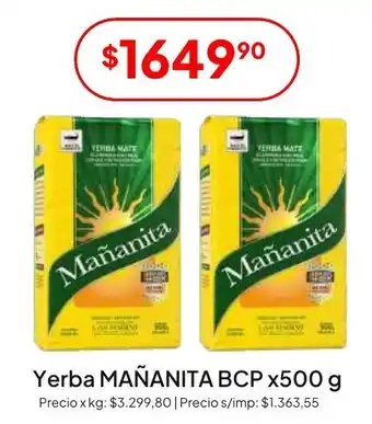 Hergo Mañanita yerba mate oferta
