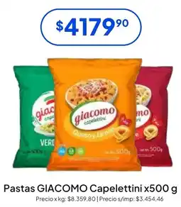 Hergo Giacomo pastas capelettini oferta