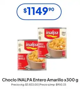 Hergo Inalpa choclo entero amarillo oferta
