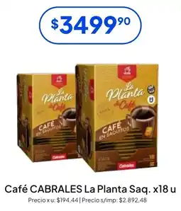 Hergo Cabrales café la planta saq. oferta