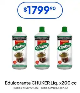 Hergo Chuker edulcorante líq. oferta