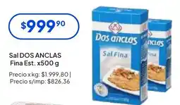 Hergo Dos anclas sal fina oferta