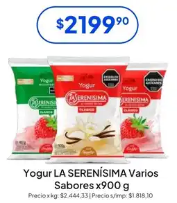Hergo Yogur la serenisima varios sabores oferta