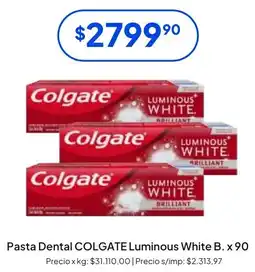 Hergo Colgate pasta dental luminous white b oferta