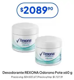 Hergo Rexona desodorante odoron oferta